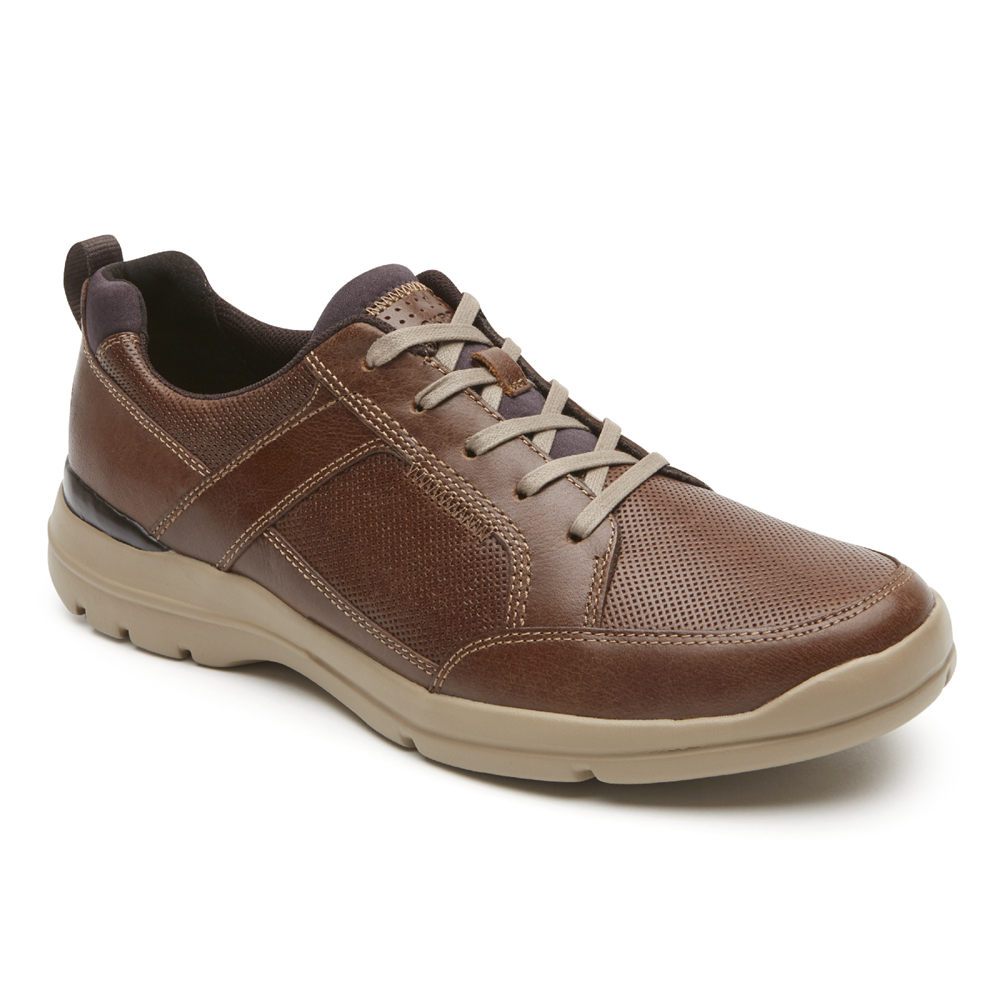 Zapatillas Rockport Hombre Mexico - City Edge Lace-Up Marrom - QCLRH4590